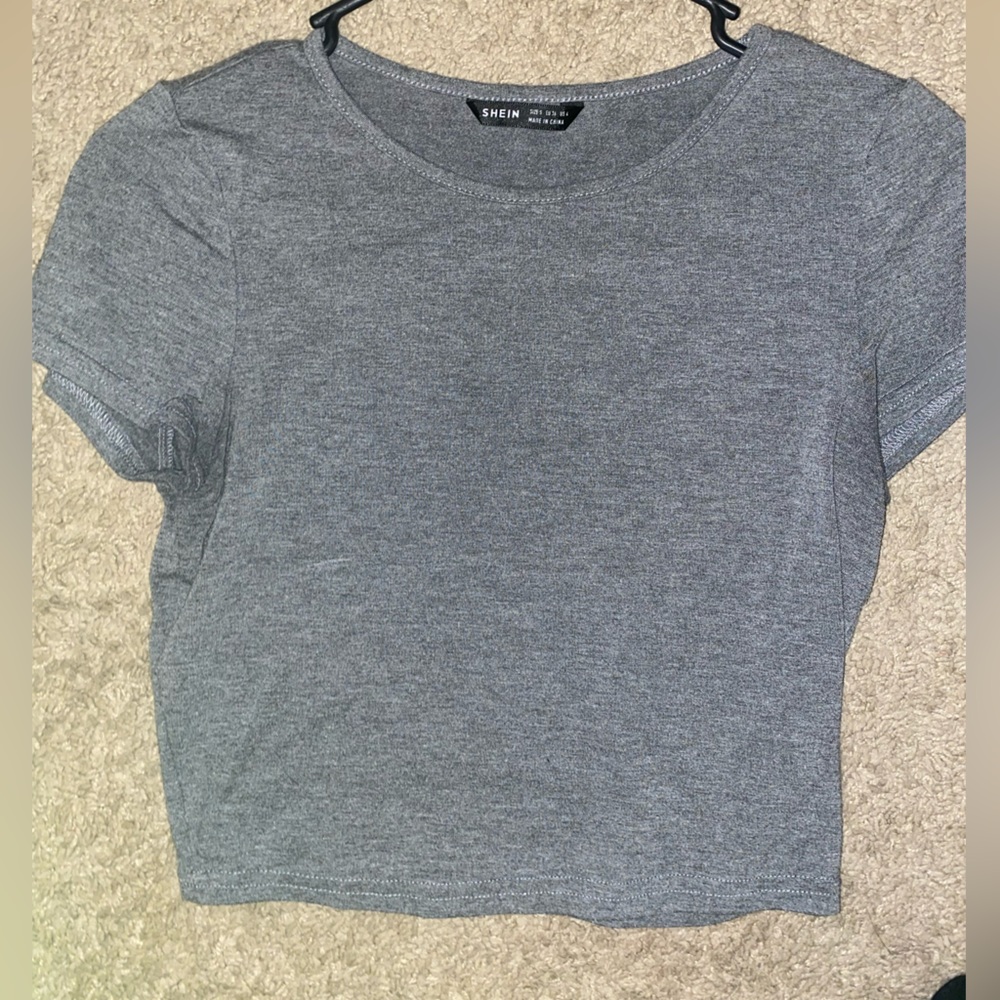 Grey crop top